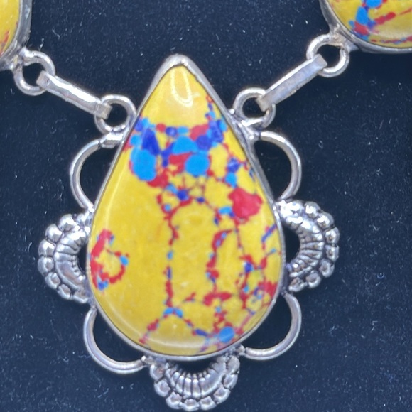 925 Artesian Mosaic Jasper Necklace - Picture 2 of 4